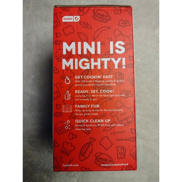 Dash 4” Mini Maker Electric Griddle 350w for Individual Pancakes Cooking Eggs - Picture 5 of 5